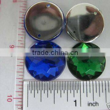 Round Shape Acrylic Stone sewing for Button 20mm FOR SEW ON CLOTHING OR NOTION ITEMS DECORATION