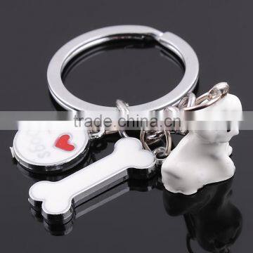 Factory direct pet Keychain high quality Bichon dog keychain