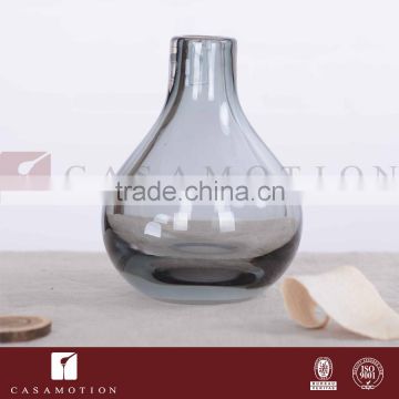 Casamotion Decorative Modern Mini Bud Grey Color Handmade Glass Vase Decoration