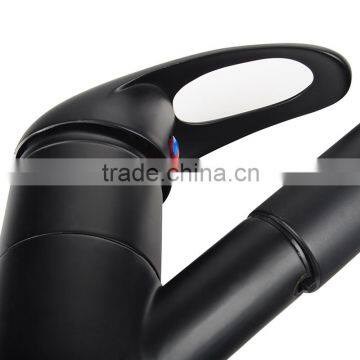 Top Level Black Pull Out Chrome Surface Single Lever Kitchen Mixer photo-3