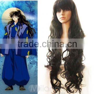 long synthetic cosplay pink wig