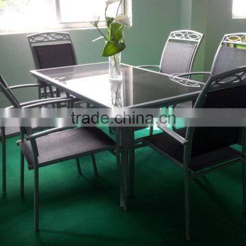 Mesh aluminum garden furniture outlet set