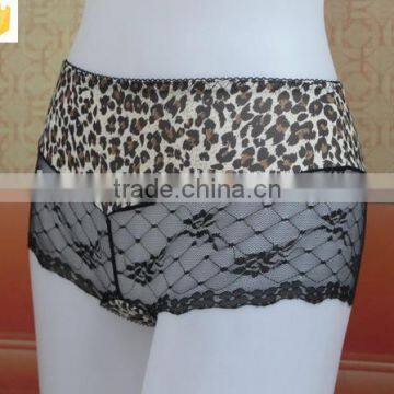 Sexy Transparent Lady Underwear,leopard Print Lace Underwear Panty photo-3