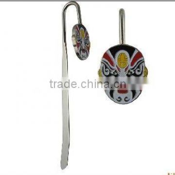 Chinese Face Metal Bookmark