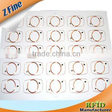 HF RFID PVC EM4200 LF 125KHz RFID prelam sheet Inlay