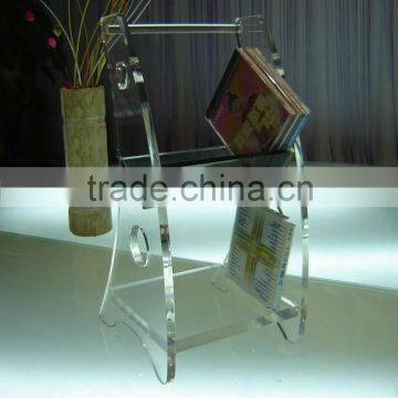 Hot Sale Cheap clear Acrylic movable Book Shelf