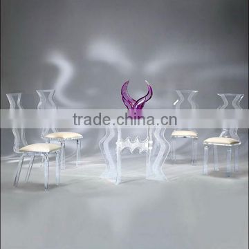 acrylic moust hot sale table acrylic furnitures use for hotel or wedding