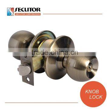Satin Stainless Steel Cylindrical Knob Entrance Door Lock photo-6