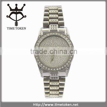 Fashion Crystal Women Watches Stainless Steel Diamond Lady Watch