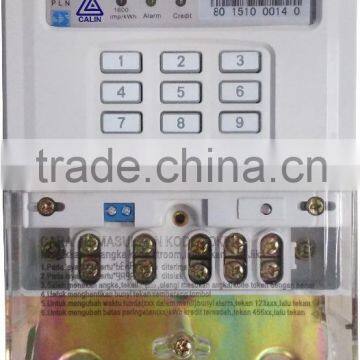 Indonesia market Single Phase STS keypad Prepaid energy meter