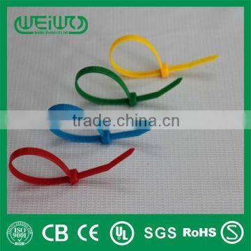 plastic Colorful Cable Ties with label