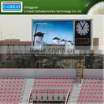 China alibaba perimeter advertising outdoor full color soccer stadium led display