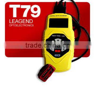 Highend car scanner Diagnostic scan tool OBDII auto scanner T79(yellow, multilingual,updateable)