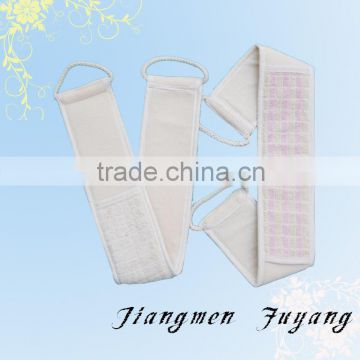 Wipe Back Cotton Linen Bath Sponge strap