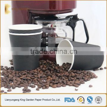 disposable black hot drink paper cups