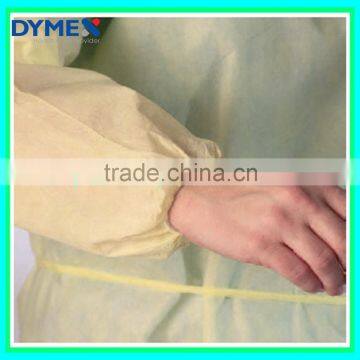 AAMI Level 2 Disposable PP Isolation Gown With Elastic Cuff/Yellow Isolation Gown photo-2