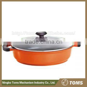 New style Aluninum Saute use pan with bakelite side handle