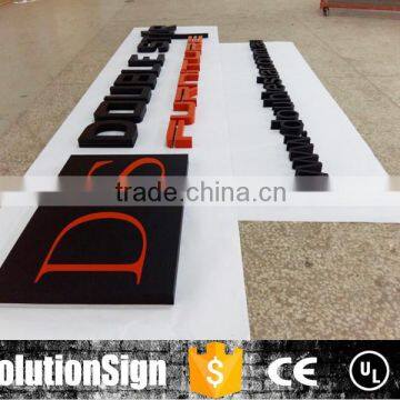 Custom led backlit stainless steel signs channel letters