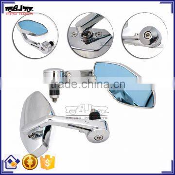 BJ-RM400-02 Wholesale Aluminum Chrome Bar End Motorcycle Mirror For Racing Bike Honda CBR600