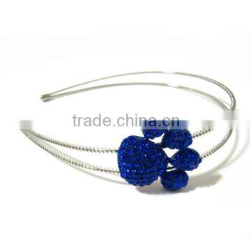 Wholesale Accessory Paw Print Blue Rhinestone Headband