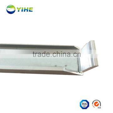 Aluminum extrusion profile anodized for solar frames