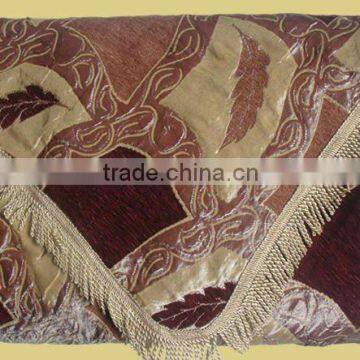 Pakistan Chenille Yarn Fabric Bed Sheet Set SF006-CF