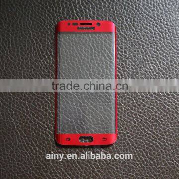 New products 2016 Anti-broken 9h hardness 3D curved glass tempered for samsung galaxy s6 edge plus mobile phone