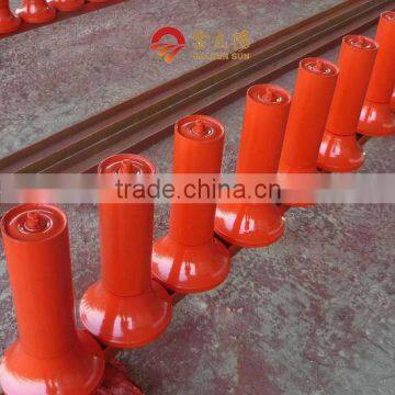 Mining conveyor roller friction aligning conveyor roller pass CE ISO certification