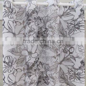 2015 shaoxing cheap printing ready made voile curtain