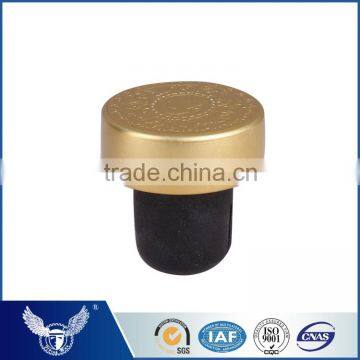 Latest design two colored Aluminium cork stopper for wine bottole