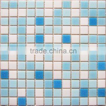 Hot Sale Square blue white indoor glass waterfalls