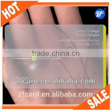 High quality and good price transparent business card