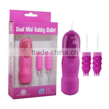 Double Mini Nubby Bullet Vibrator Sex Toys For Women