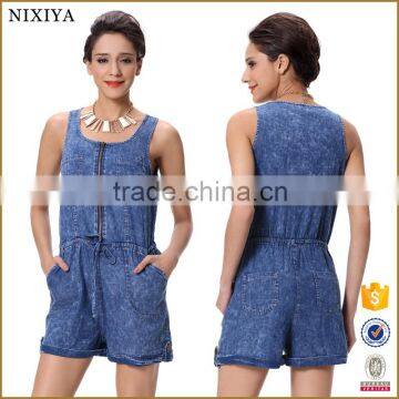 Summer Sexy Beautiful Denim Short Jumpsuits For Girls