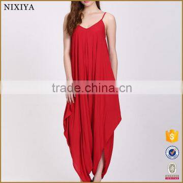 Adult Womens Jumpsuit Pajama Red Rompers Jumpsuits for Women 2015