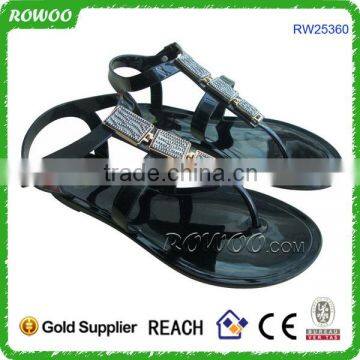 Wholesale Pvc Jelly Color Shoes Women Sandals photo-4
