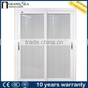 adjustable aluminum frame double glazed shutter door