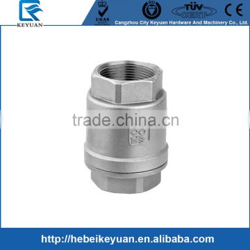 1000WOG Working Pressure Vertical Spring Check Valve Threaded Ends