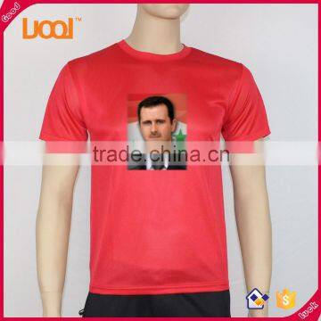 China Manufactuer Custom Polyester Cheap Election T shirt Blank T shirt