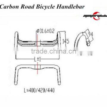 Full Carbon Bicycle Handlebar Road Bicycle Handlebar for Racing photo-5