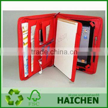 Hot Selling Leather Portfolio Case With Zipper Closure photo-6