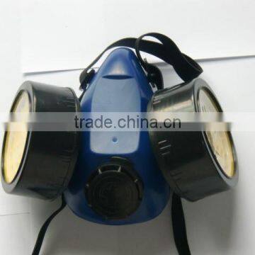 double cartridges TPR frame activate carbon filter gas mask chemical gas mask for sales