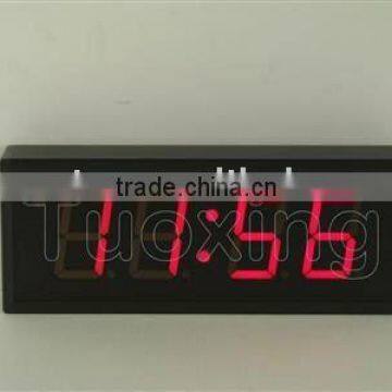 4 digit 3 inch led digital wall alarm clock