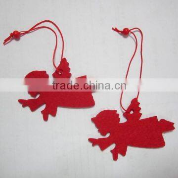 Angel Shape Non-woven Felt Xmas Hanger Ornament