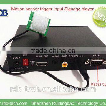 RDB 2014 New products China Digital signage player + RS232 control+GPIO port+motion sensor+ pushbutton+full 1080P output