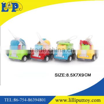 Different style cartoon plastic engineering car toy