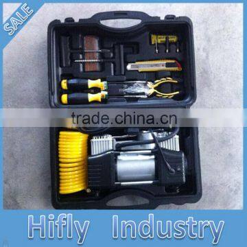 HF-5060AC DC12V Car Air Compressor Portable Air Compressor Plastic Air Compressor set (CE Certificate)