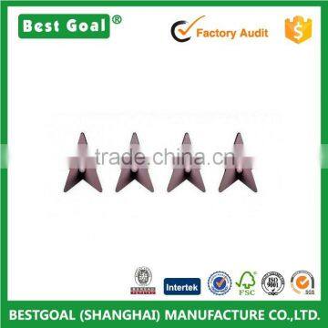 Brownish red 4 Stars wooden clothes hook