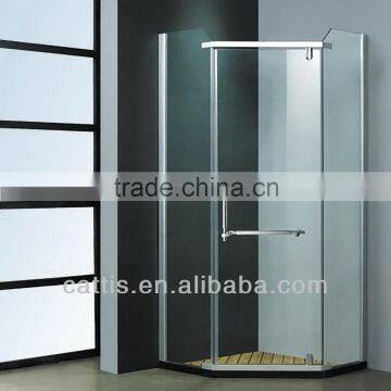 Y3008 clear curved glass shower door