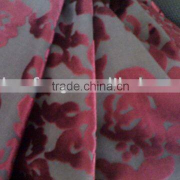 woven twill burnt-out velveteen for sofa cover cloth